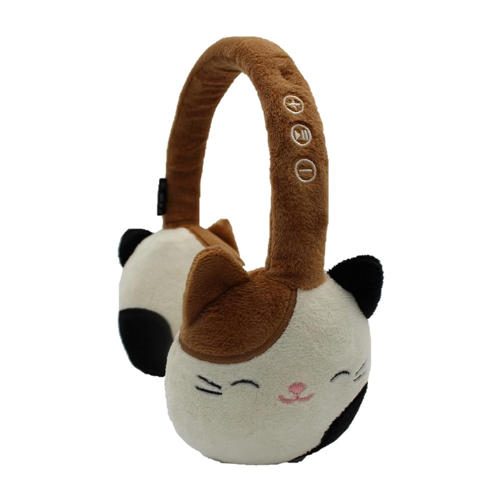 Squishmallows Cam The Cat Plush Bluetooth Headphones