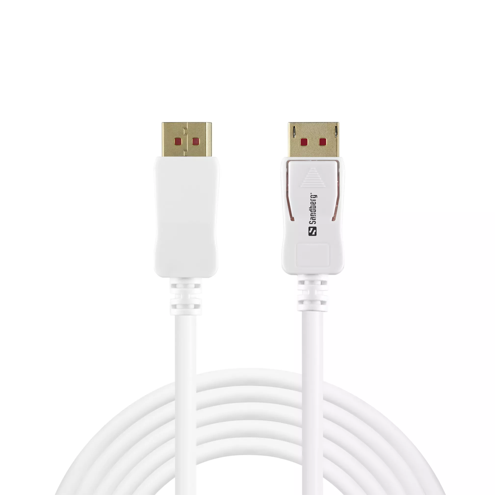 Sandberg Display Port 1.4 Cable 2m- White