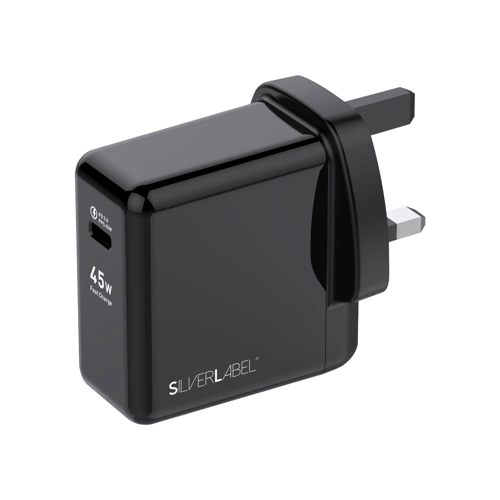 SilverLabel 45W PD Mains Charger Black