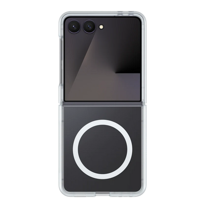 photo of OtterBox Thin Flex Magnet Case Samsung Flip8 Clear front view