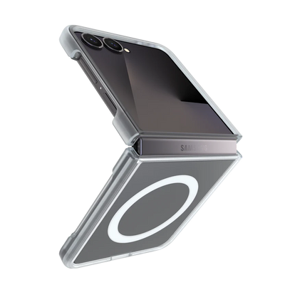 photo of OtterBox Thin Flex Magnet Case Samsung Flip8 Clear back view