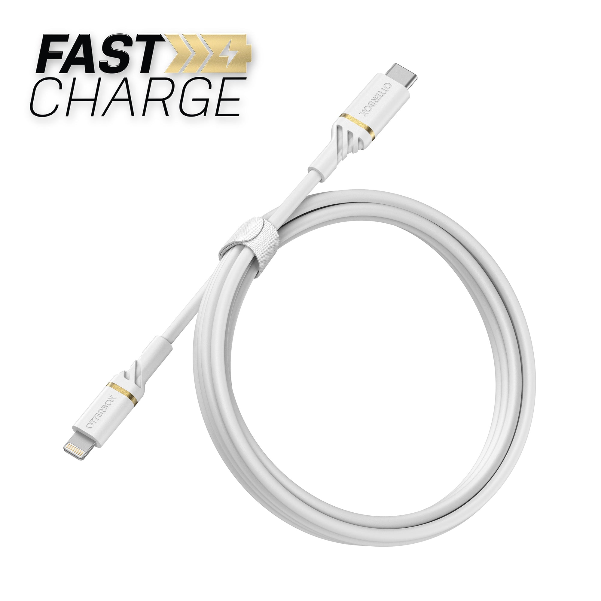 OtterBox Lightning to Type-C Fast Charge 1m Cable - White